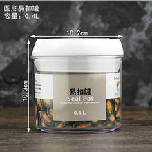 Load image into Gallery viewer, Recipiente de armazenamento de alimentos caixa de armazenamento de cozinha de plástico tanque de armazenamento multigrain transparente latas seladas fáceis de fivela multi-capacidade