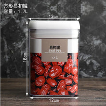 Load image into Gallery viewer, Recipiente de armazenamento de alimentos caixa de armazenamento de cozinha de plástico tanque de armazenamento multigrain transparente latas seladas fáceis de fivela multi-capacidade