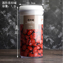 Load image into Gallery viewer, Recipiente de armazenamento de alimentos caixa de armazenamento de cozinha de plástico tanque de armazenamento multigrain transparente latas seladas fáceis de fivela multi-capacidade
