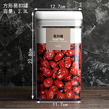 Load image into Gallery viewer, Recipiente de armazenamento de alimentos caixa de armazenamento de cozinha de plástico tanque de armazenamento multigrain transparente latas seladas fáceis de fivela multi-capacidade
