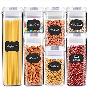 Recipiente de armazenamento de alimentos caixa de armazenamento de cozinha de plástico tanque de armazenamento multigrain transparente latas seladas fáceis de fivela multi-capacidade